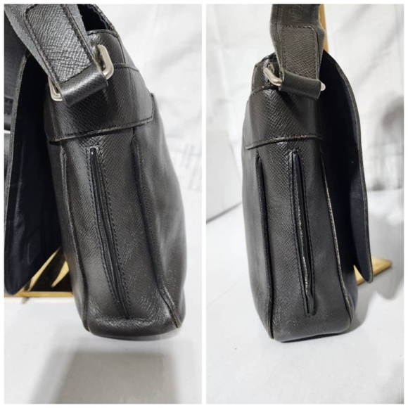 Authentic Louis Vuitton Taiga Andrei Messenger/Crossbody Bag Dark Grey - Picture 4 of 16